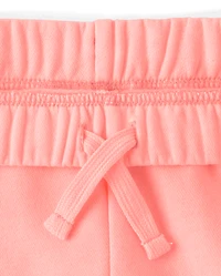 Kids Garment Dyed Premium Fleece Wide Leg Cargo Lounge Pants