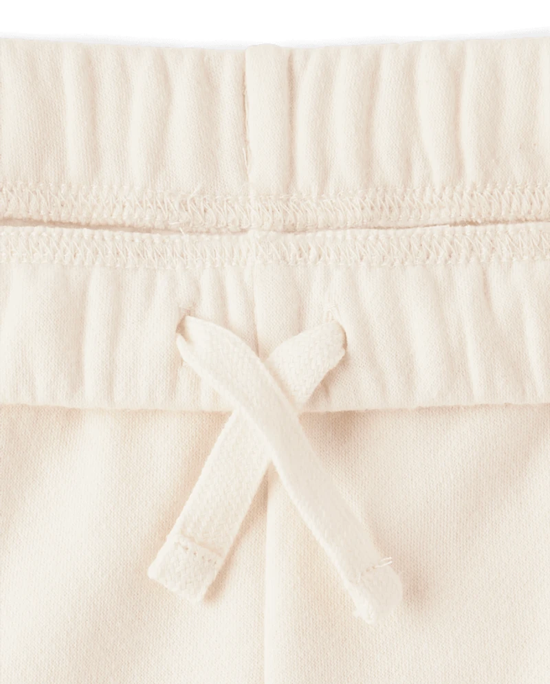 Kids Garment Dyed Premium Fleece Wide Leg Cargo Lounge Pants