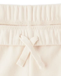 Kids Garment Dyed Premium Fleece Wide Leg Cargo Lounge Pants