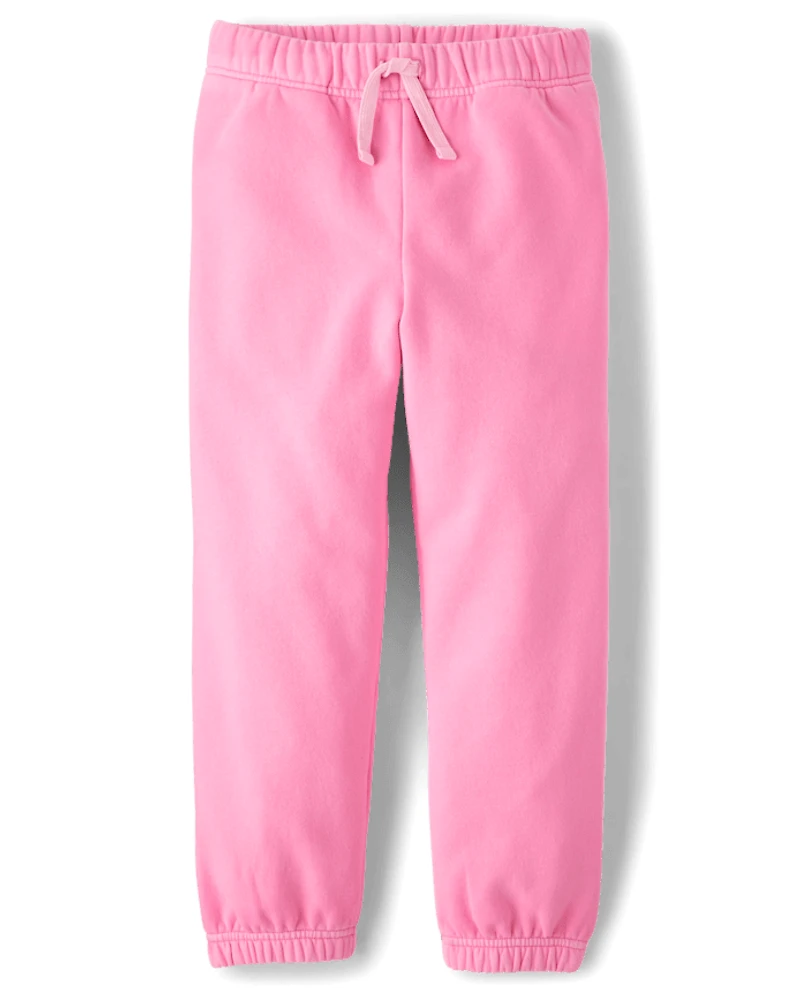 Kids Garment Dyed Premium Fleece Jogger Pants