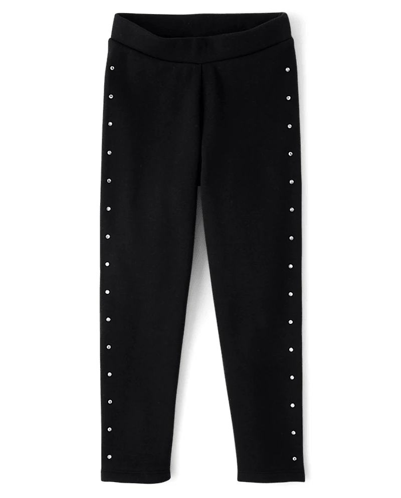 Leggings d'hiver cloutés pour filles