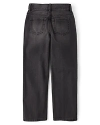 Girls Studded Seam Slouchy Jeans