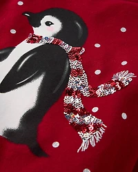 Girls Sequin Cross Back Top