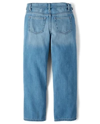 Girls Heart Belted Slouchy Jeans