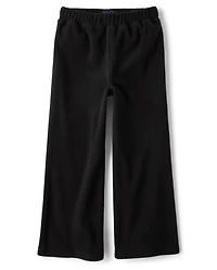 Girls Microfleece Wide Leg Sweatpants