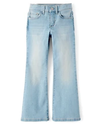 Girls Rhinestone Flare Jeans