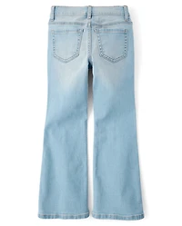 Girls Rhinestone Flare Jeans