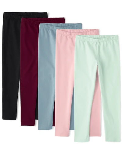 Lot de 5 leggings pour filles
