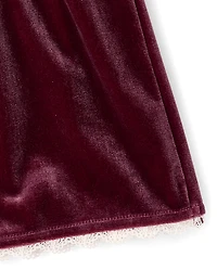 Girls Smocked Velour 2-Piece Outfit Set