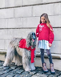 Girls Sequin Bow Sweater