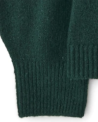 Pull à nœud et paillettes pour fille