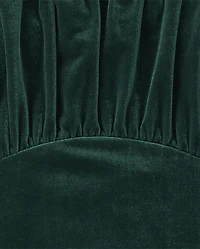 Womens Matching Family Velour A-Line Dress