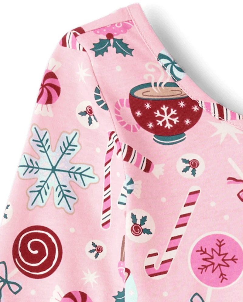Girls Holiday V-Waist Dress