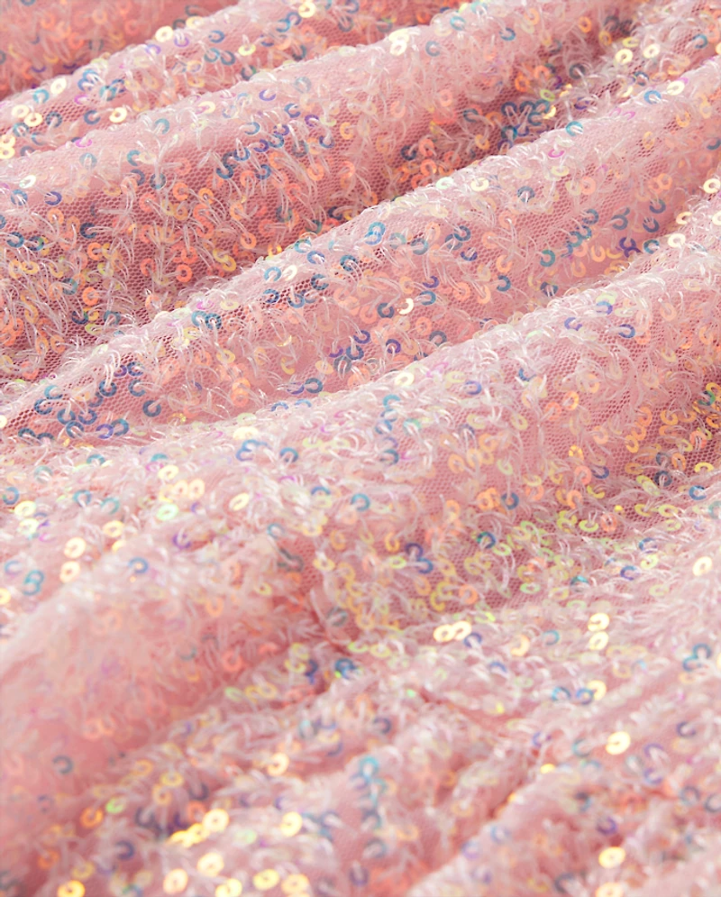 Girls Sequin Tiered Skirt