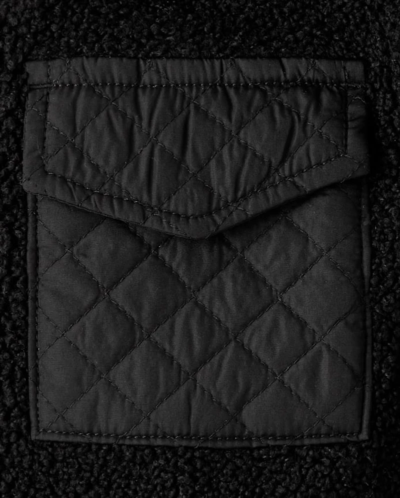 Girls Sherpa Shacket