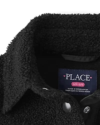 Girls Sherpa Shacket