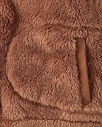 Girls Sherpa Half Zip Pullover