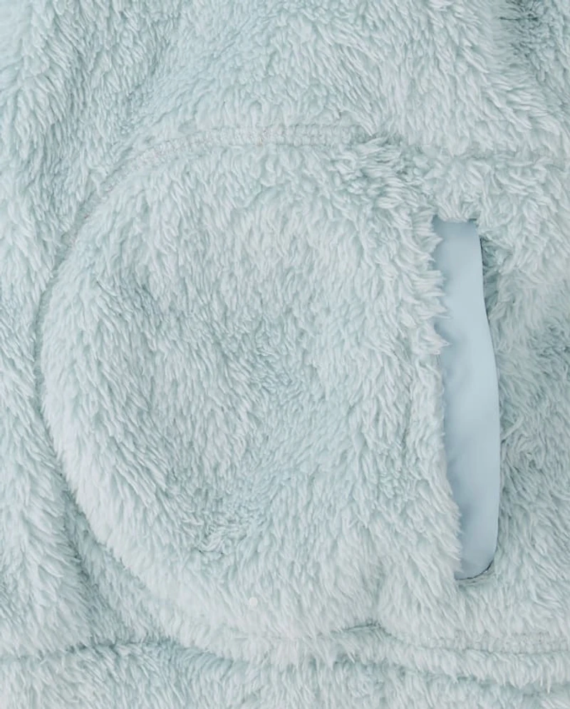 Girls Sherpa Half Zip Pullover