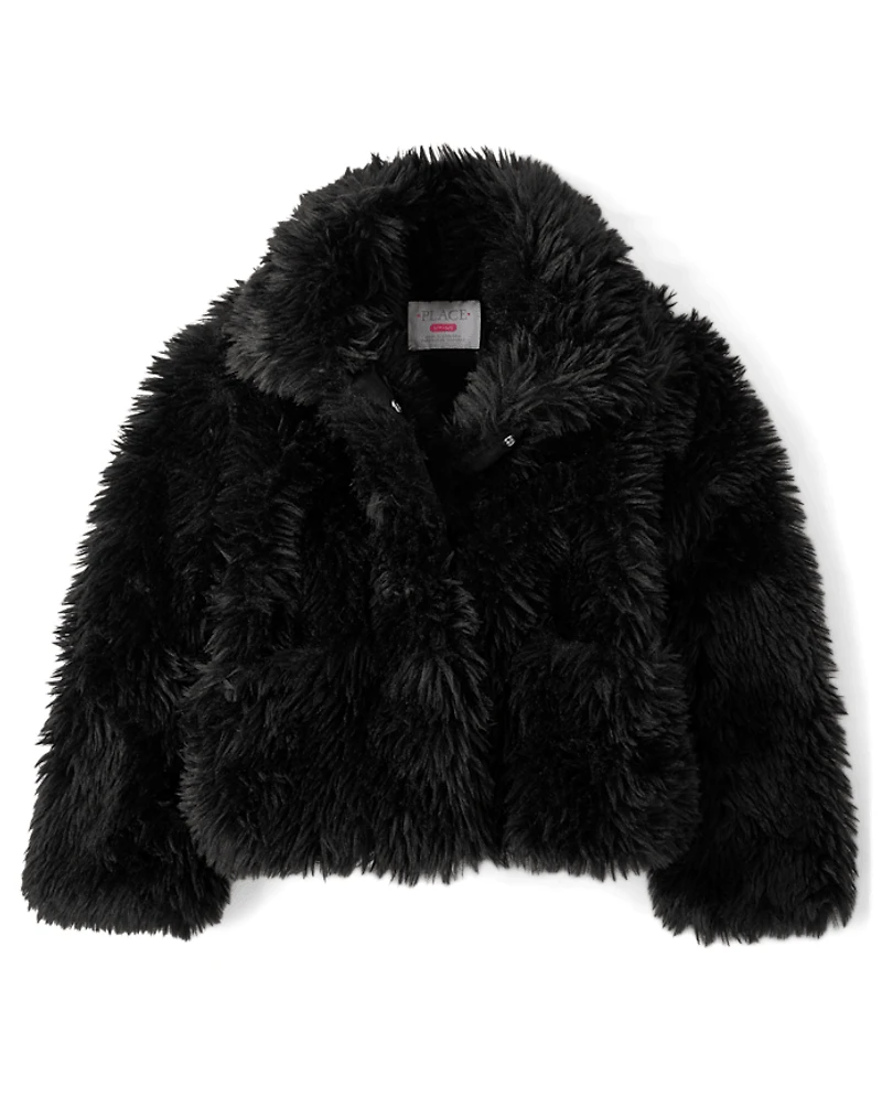 Girls Faux Fur Coat