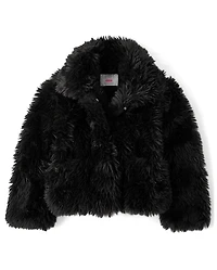 Girls Faux Fur Coat