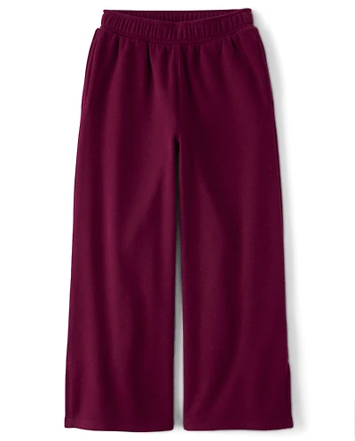 Girls Winter Warm Wide Leg Lounge Pants
