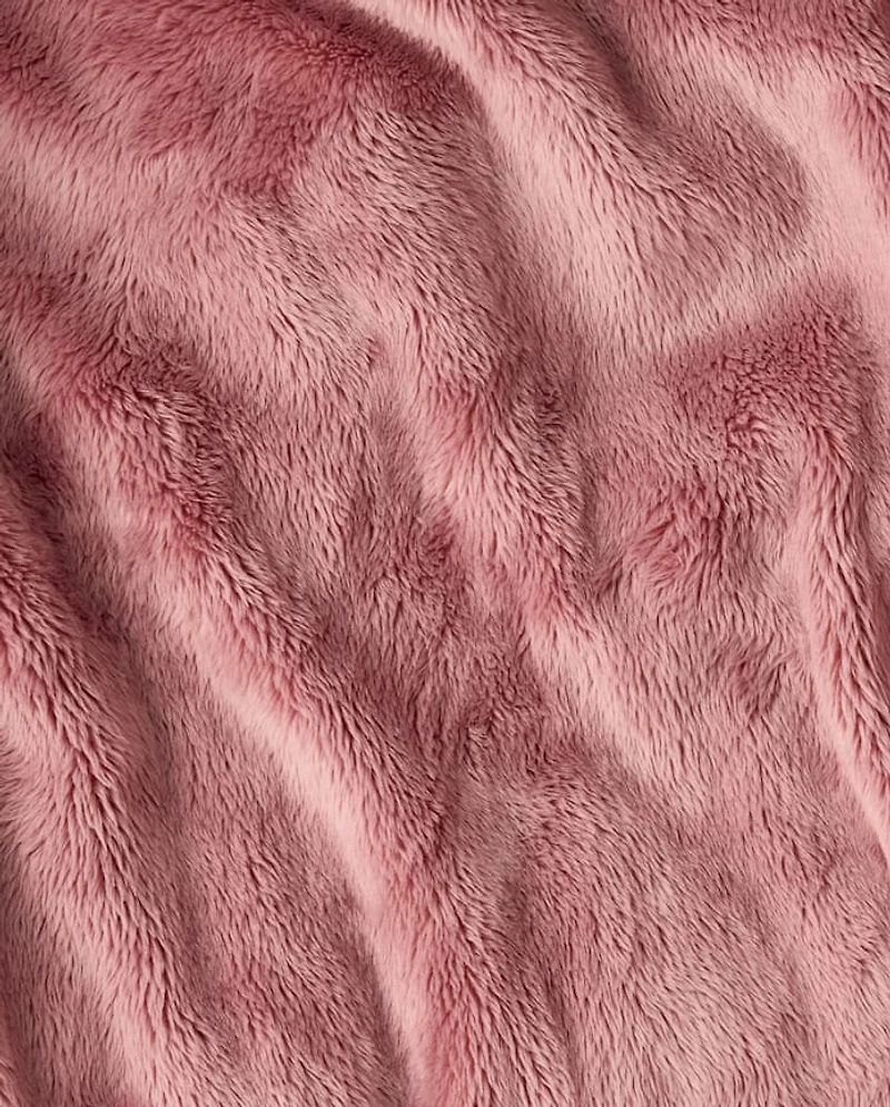 Girls Heavyweight Faux Fur Lined Mid Length Puffer Jacket