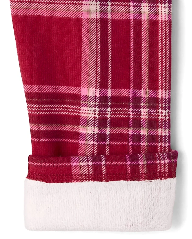 Girls Print Winter Warm Leggings