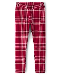 Girls Print Winter Warm Leggings