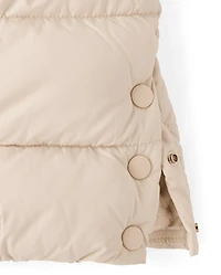 Girls Heavyweight Faux Fur Lined Long Puffer Jacket