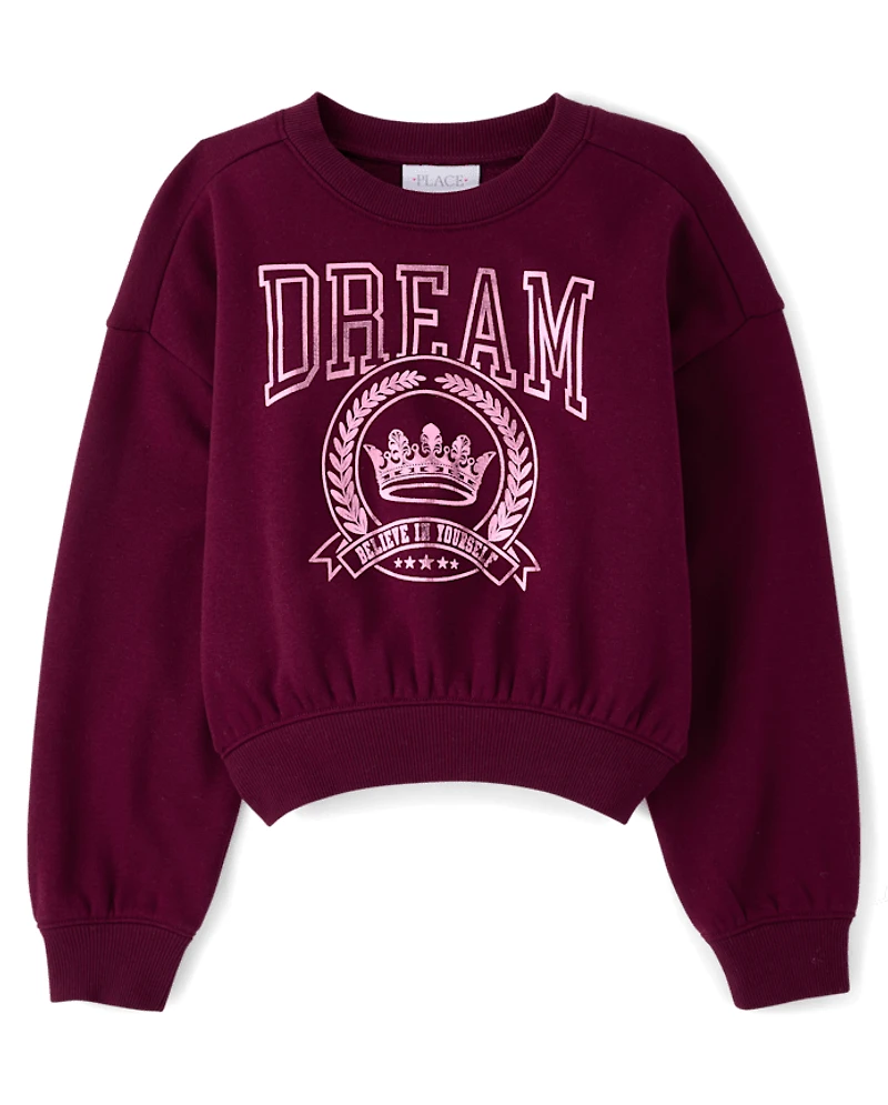 Girls Embellished Winter Warm Sweatshirt