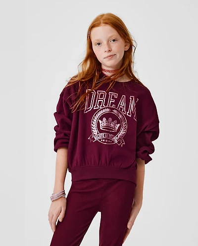 Girls Embellished Winter Warm Sweatshirt