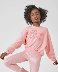 Girls Embellished Winter Warm Sweatshirt