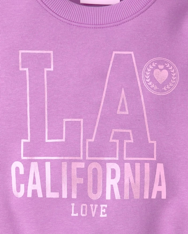 Girls Embellished Winter Warm Sweatshirt