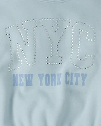 Girls Embellished Winter Warm Sweatshirt