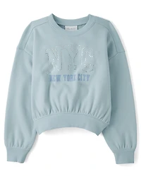 Girls Embellished Winter Warm Sweatshirt