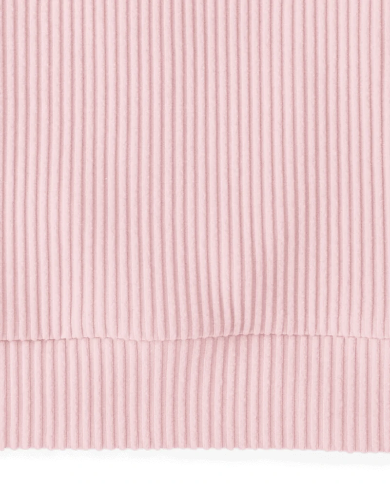 Girls Plush Rib Hoodie