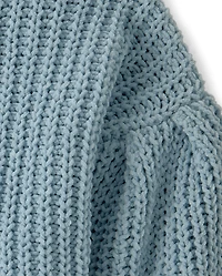 Pull chenille à point shaker pour fille