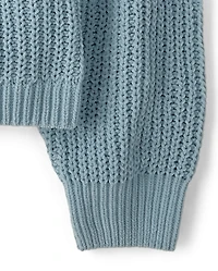 Girls Shaker Stitch Chenille Sweater