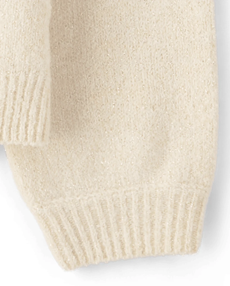 Girls Shimmer Sweater Cardigan