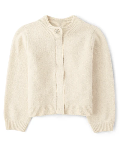 Cardigan pull scintillant pour fille