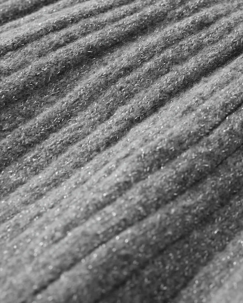 Girls Bow Ribbed Sweater Dress