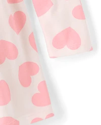 Baby And Toddler Girls Heart Bow Back Dress