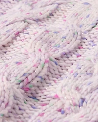 Toddler Girls Rainbow Cable Knit Sweater