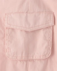 Baby And Toddler Girls Parachute Lined Pull On Cargo Jogger Pants