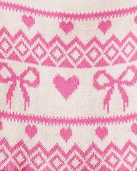 Baby And Toddler Girls Heart Sweater Dress