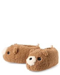 Toddler Boys Bear Slippers