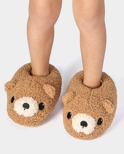 Toddler Boys Bear Slippers