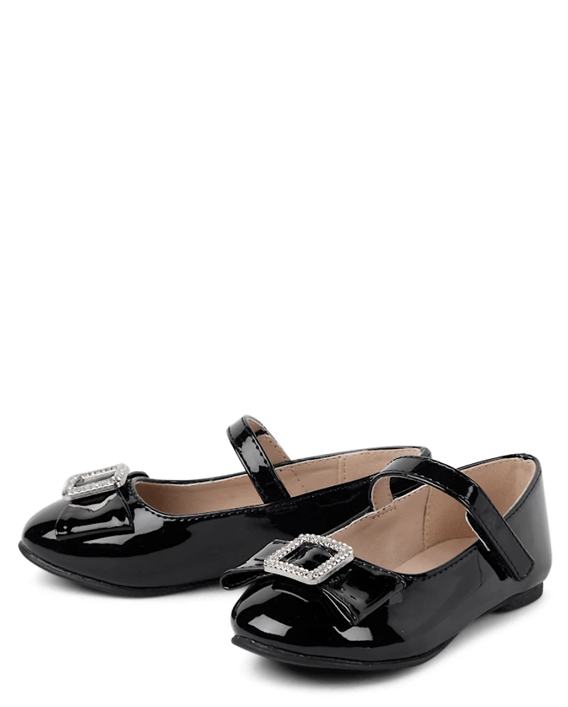Toddler Girls Jeweled Bow Ballet Flat