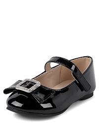 Toddler Girls Jeweled Bow Ballet Flat