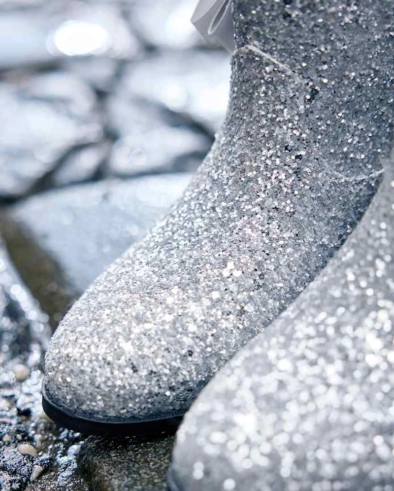 Girls Glitter Bow Cowgirl Booties